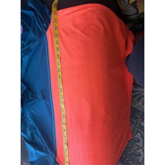 Under Armour Men's Orange And Blue Colorblock Loose Heatgear Polo Size 2XL - Picture 12 of 13